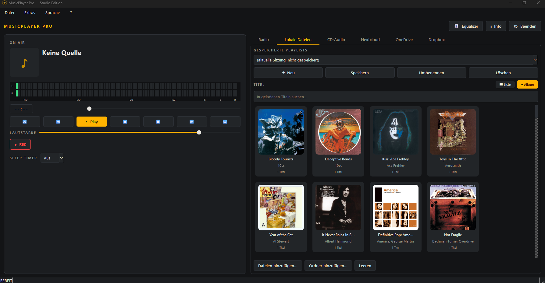Album-Rasteransicht von MusicPlayer Pro